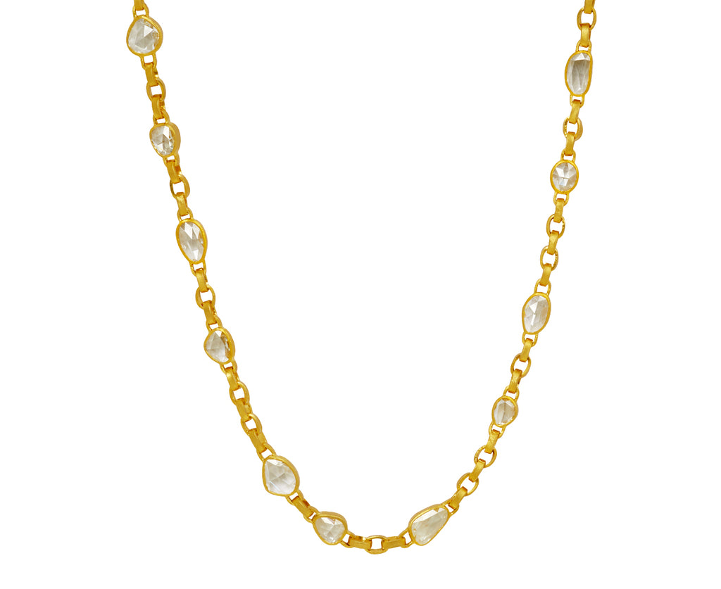 Rose Cut Diamond Signature Chain Necklace