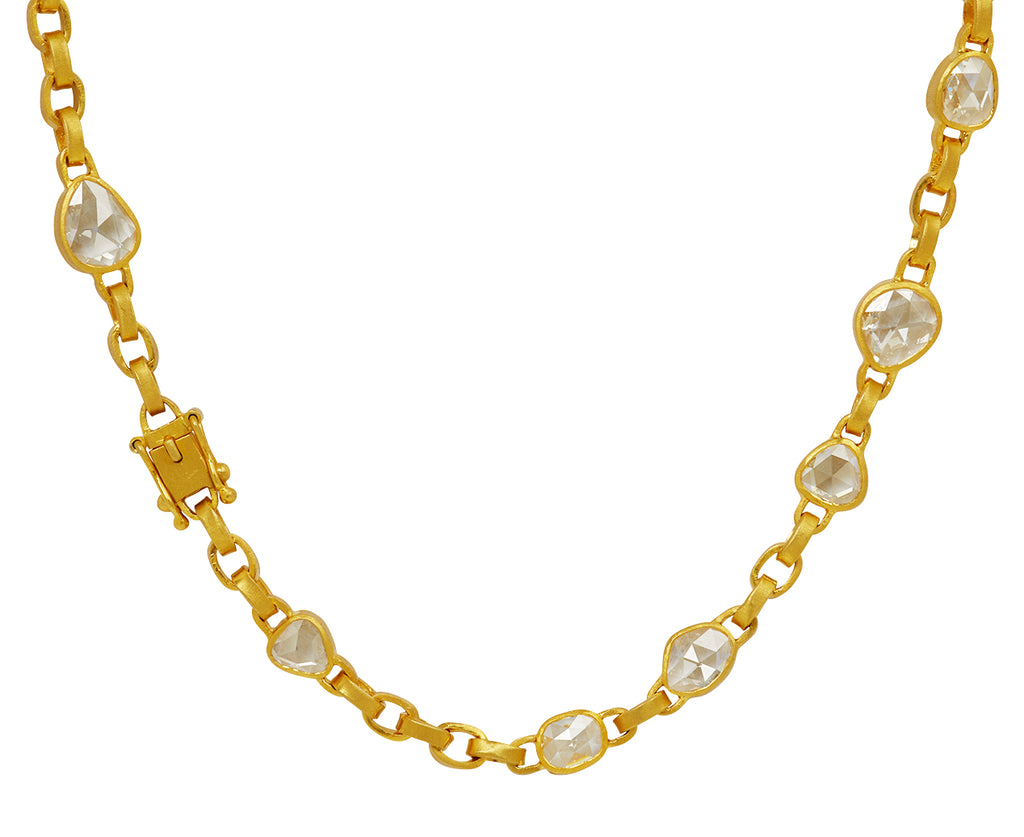 Rose Cut Diamond Signature Chain Necklace