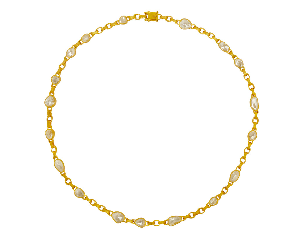 Rose Cut Diamond Signature Chain Necklace