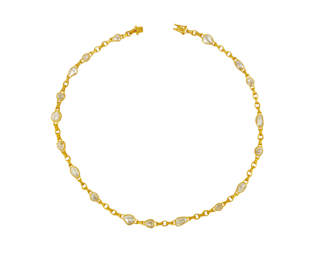 Rose Cut Diamond Signature Chain Necklace