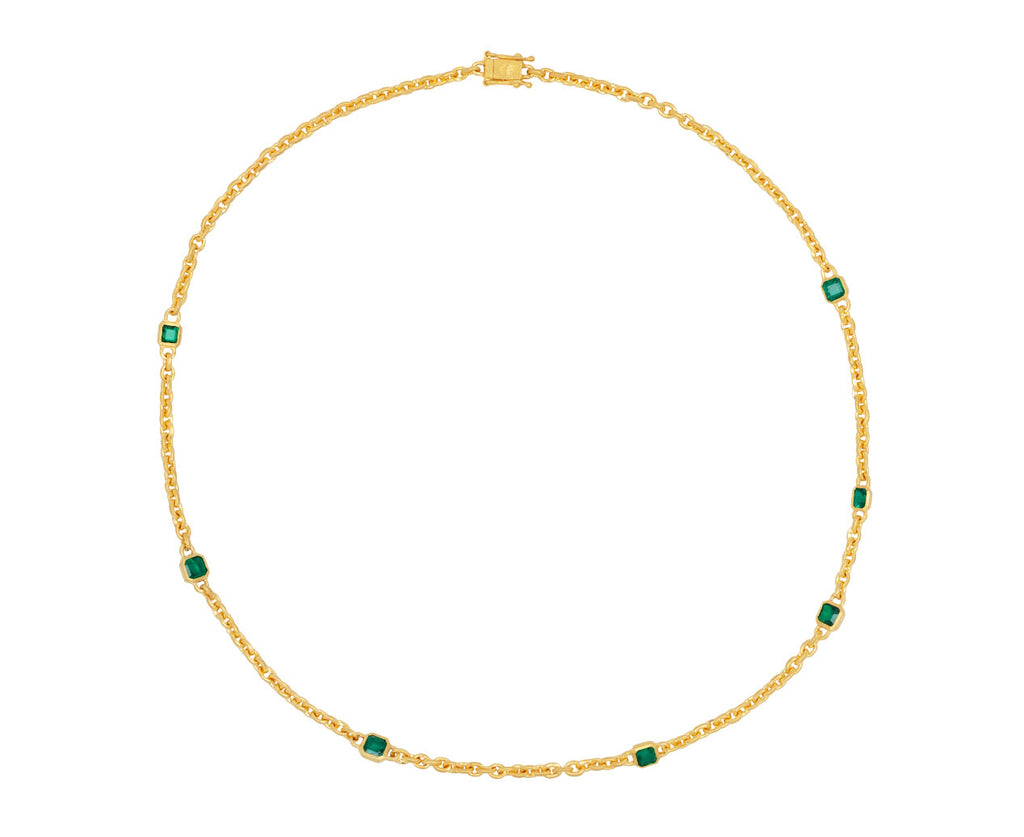 Emerald Fairy Chain Necklace