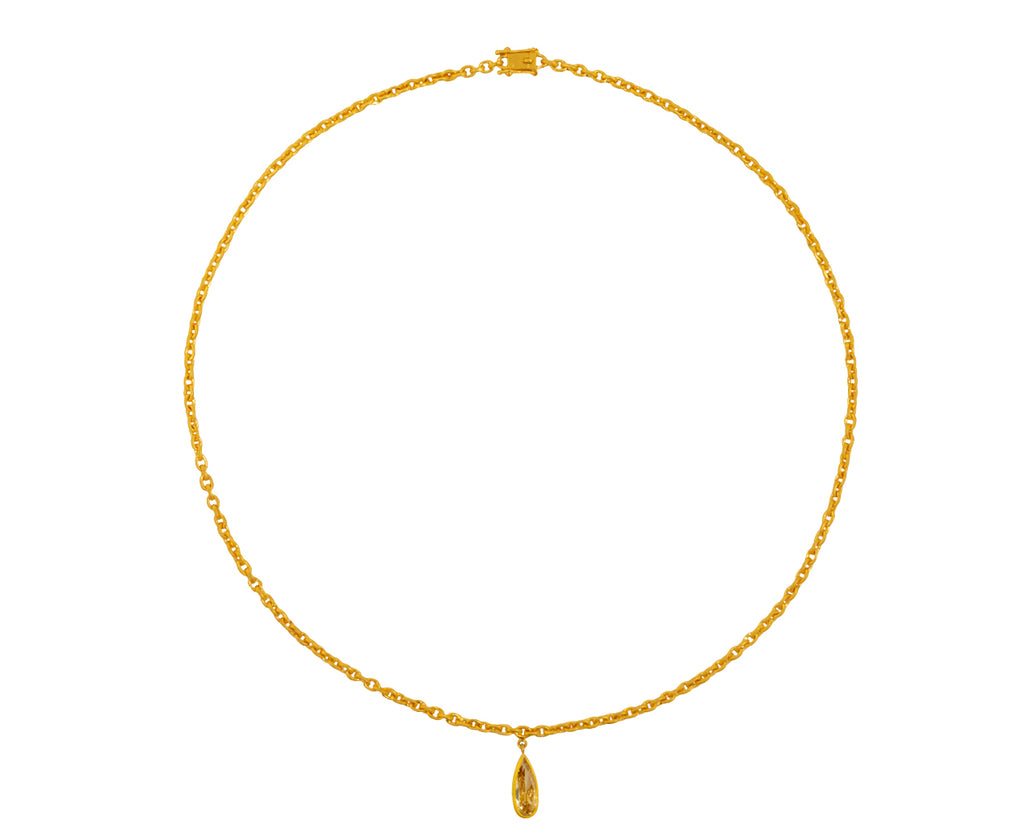 Champagne Diamond Drop Fairy Chain Necklace - TWISTonline 