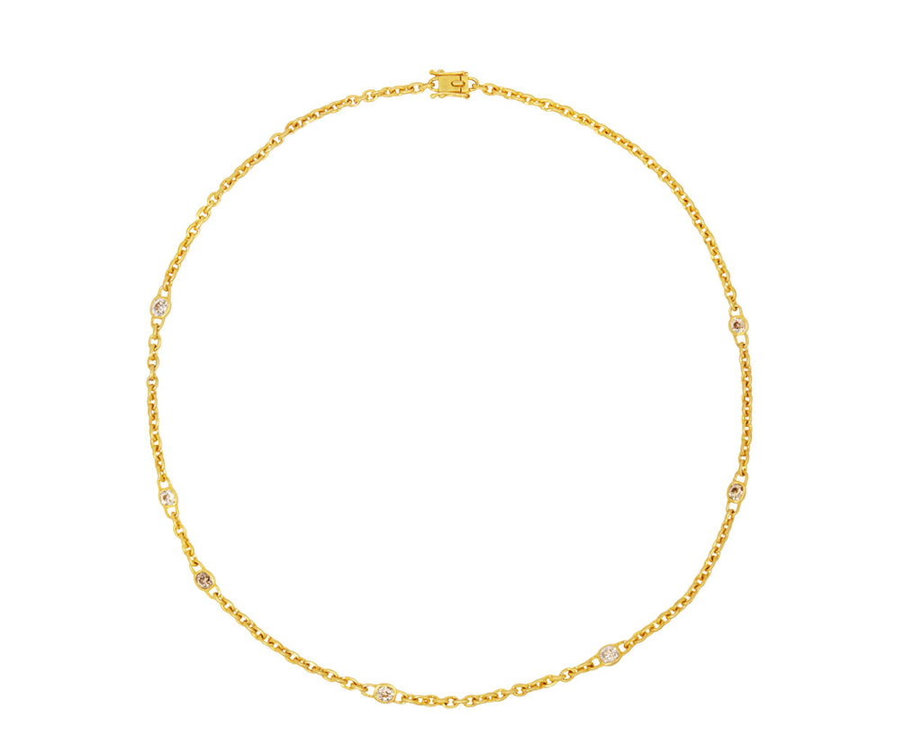 Champagne Diamond Fairy Chain Necklace