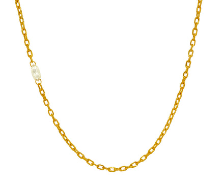 Mini Fairy Chain Diamond Briolette Necklace - TWISTonline 