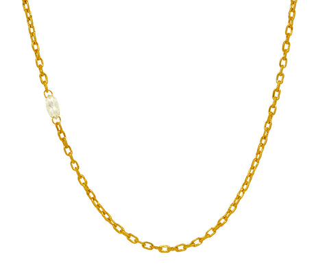 Mini Fairy Chain Diamond Briolette Necklace - TWISTonline 