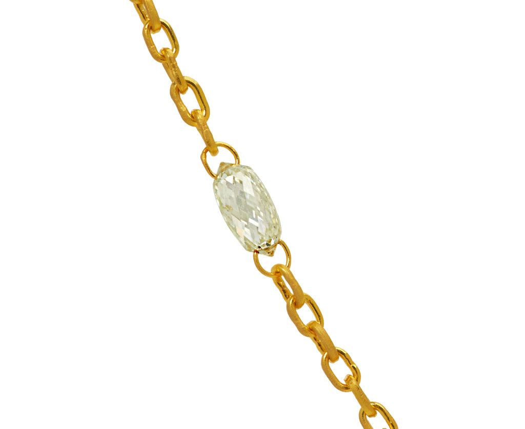 Mini Fairy Chain Diamond Briolette Necklace - TWISTonline 