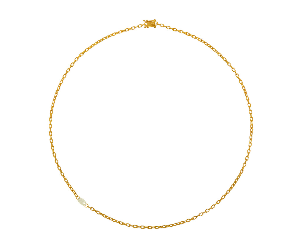 Mini Fairy Chain Diamond Briolette Necklace - TWISTonline 