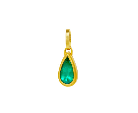 Pear Shaped Emerald Ziggurat Pendant ONLY