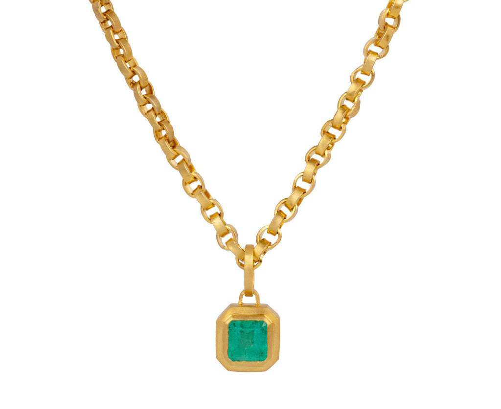 Mint Emerald Ziggurat Pendant ONLY