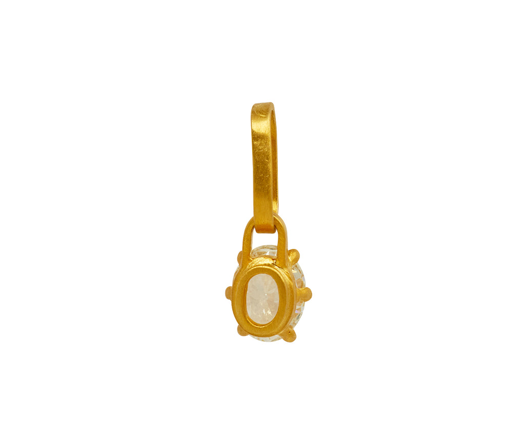 Oval Diamond Claw Pendant ONLY