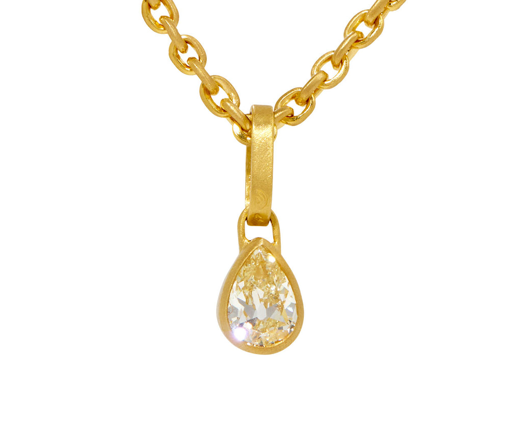 Chubby Pear Shaped Diamond Pendant ONLY
