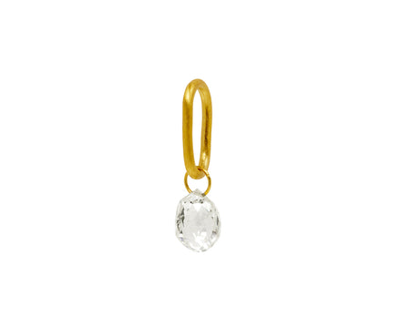 Diamond Briolette Charm Pendant ONLY