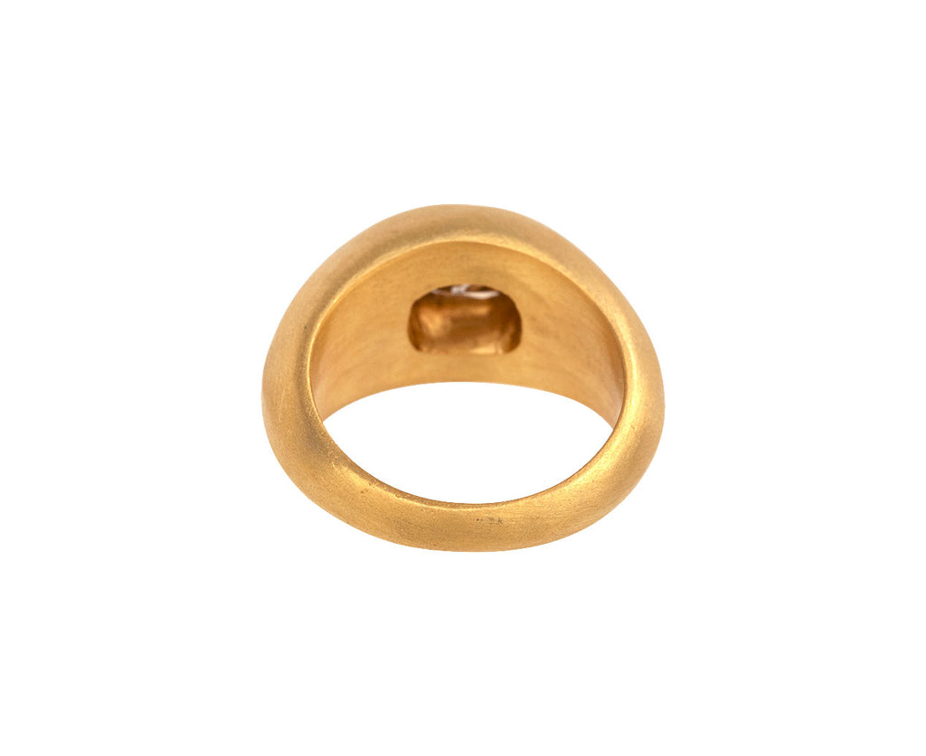 Fancy Brown Diamond Gem Signet Ring