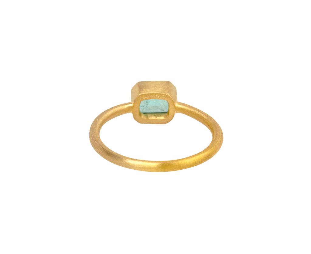 Mint Emerald Gem Fairy Band Ring