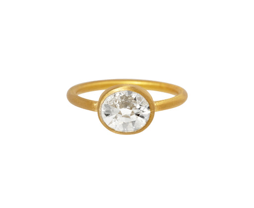 Oval Diamond Gem Fairy Band Ring