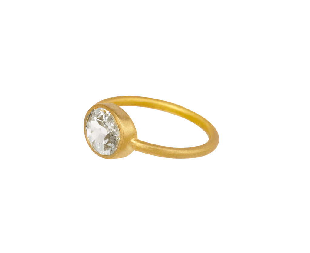 Oval Diamond Gem Fairy Band Ring