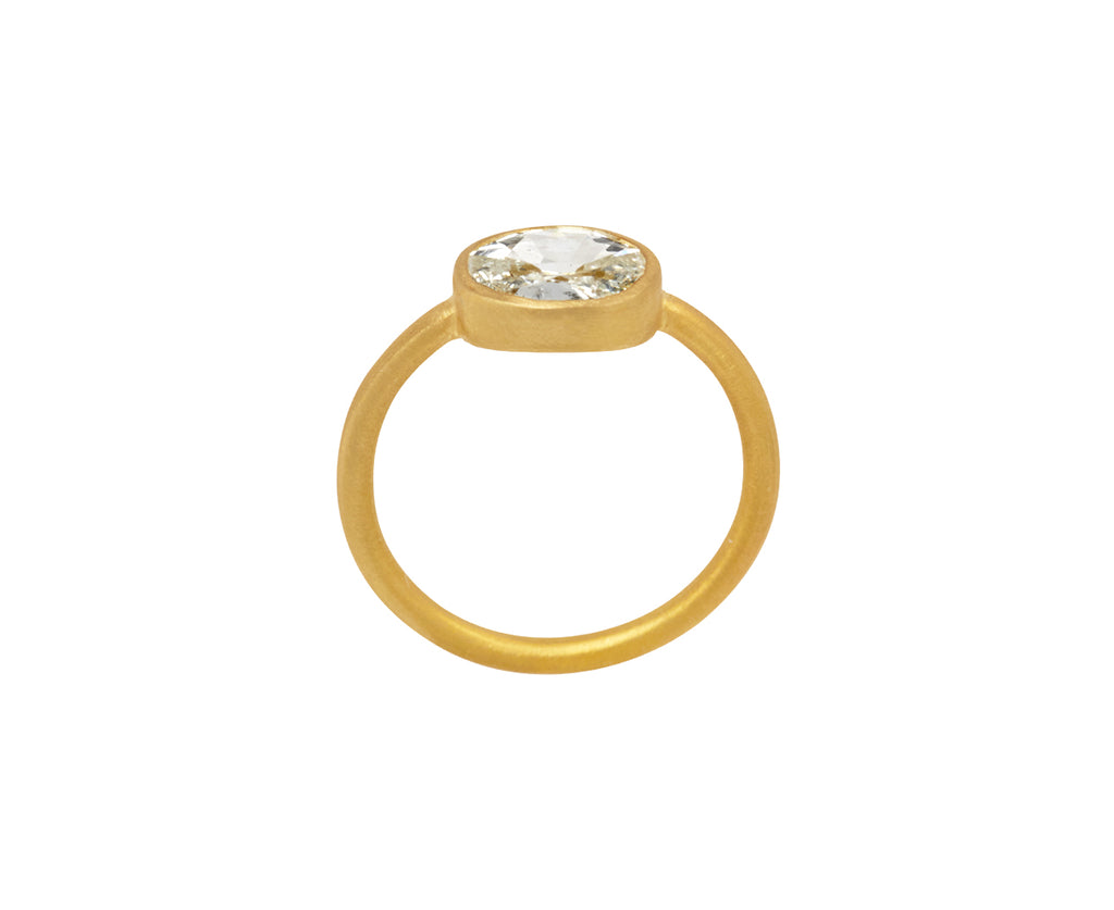 Oval Diamond Gem Fairy Band Ring