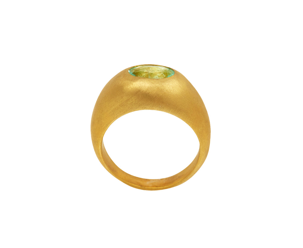 Paraiba Tourmaline Gem Signet Ring