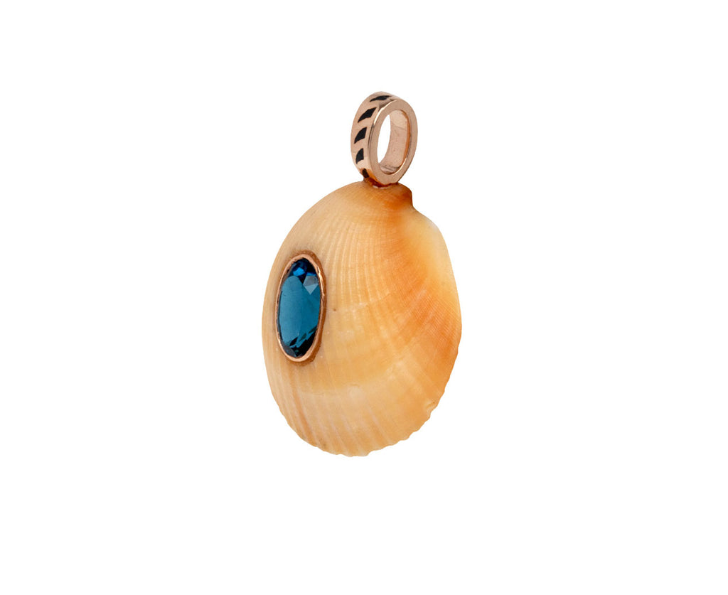 Andara Shell and Blue Topaz Pendant ONLY