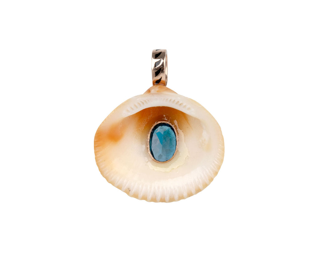 Andara Shell and Blue Topaz Pendant ONLY