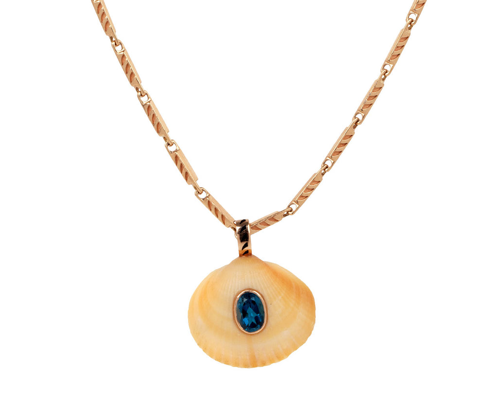 Andara Shell and Blue Topaz Pendant ONLY