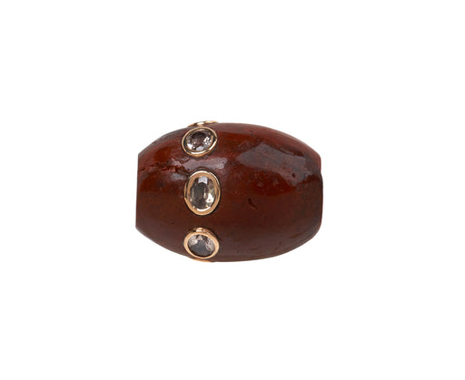 Dezso Agate and Garnet Bead ONLY