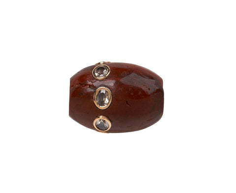 Dezso Agate and Garnet Bead ONLY