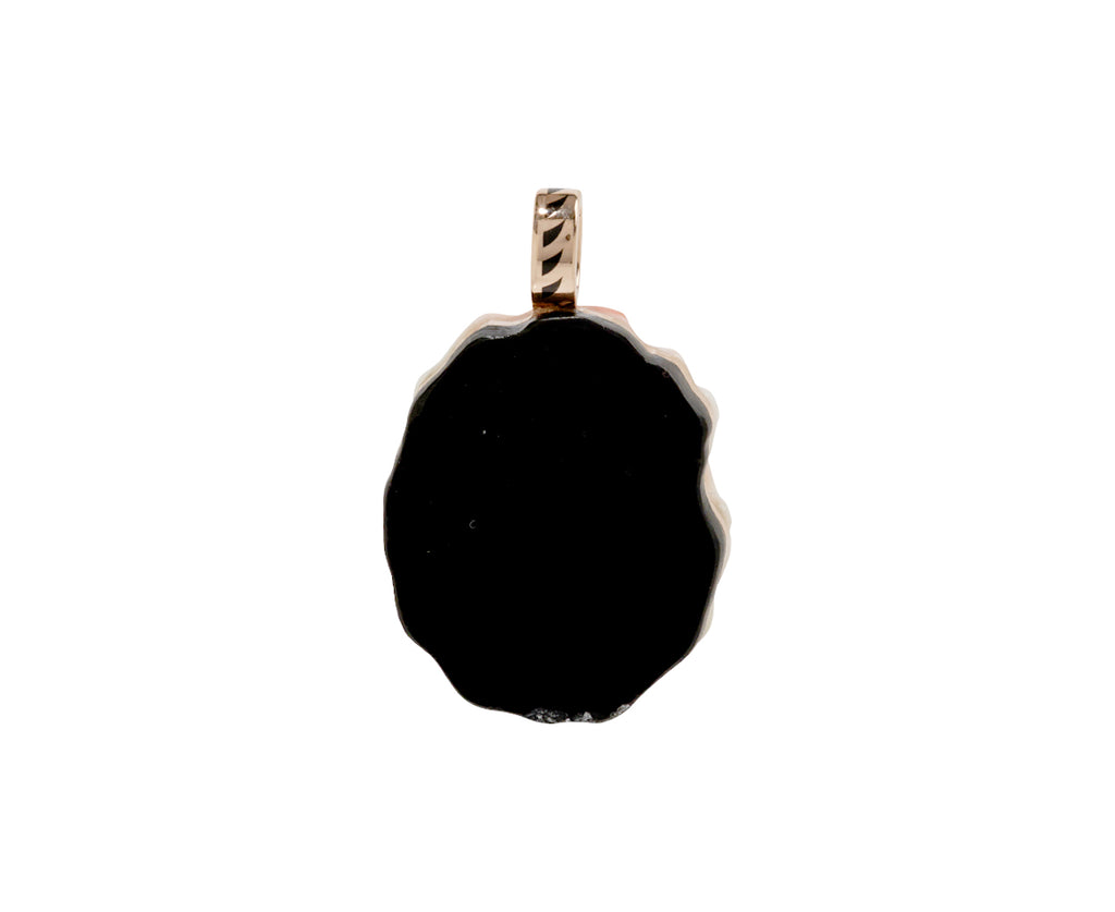Dezso Coral Barnacle and Cushion Diamond Pendant ONLY - back