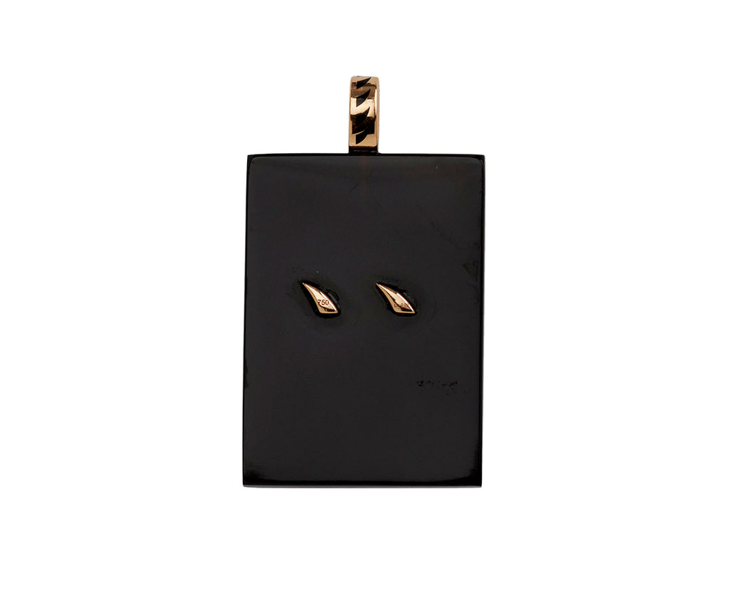 Dezso Coral Crab and Black Onyx Pendant ONLY - back