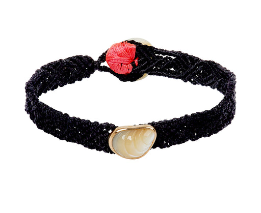 Dezso Carved Mother-of-Pearl Mussel Bracelet