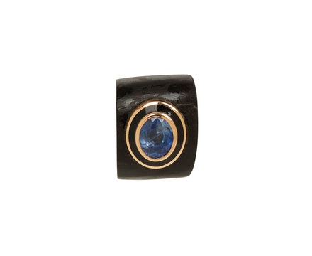 Dezso Black Coral and Blue Sapphire Bead Pendant ONLY