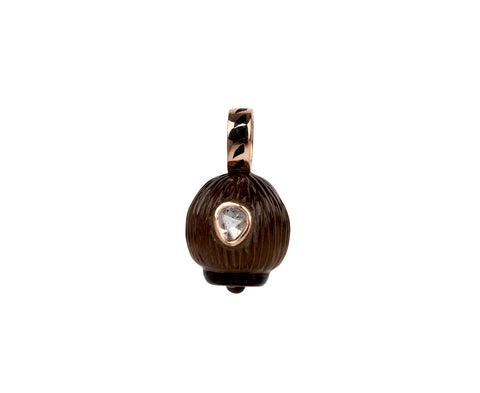 Carved Coquito and Polki Diamond Pendant ONLY