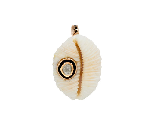 Dezso Natural Cowry Polki Diamond Pendant ONLY