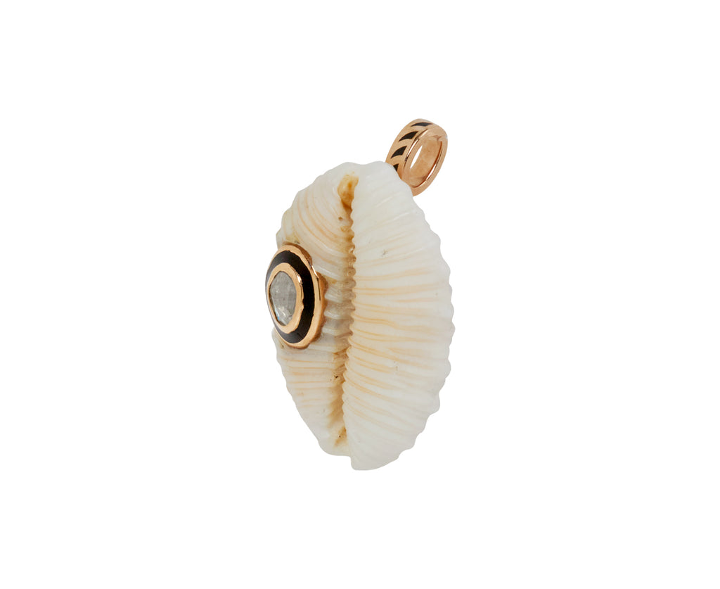 Dezso Natural Cowry Polki Diamond Pendant ONLY - side