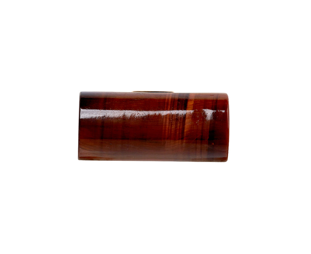 Dezso Red Tiger Eye and Aquamarine Bead Pendant ONLY - Back View