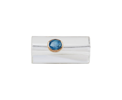Dezso Crystal and Aquamarine Bead Pendant ONLY