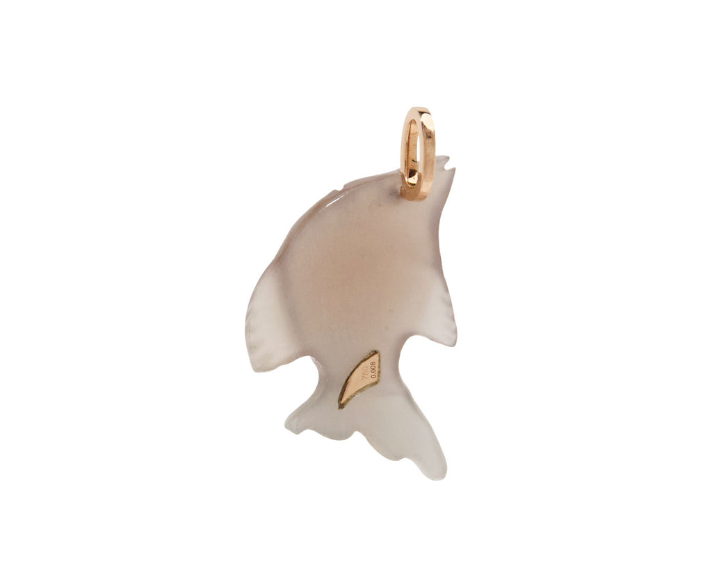 Dezso Moonstone Diamond Eye Fish Pendant ONLY - Back View