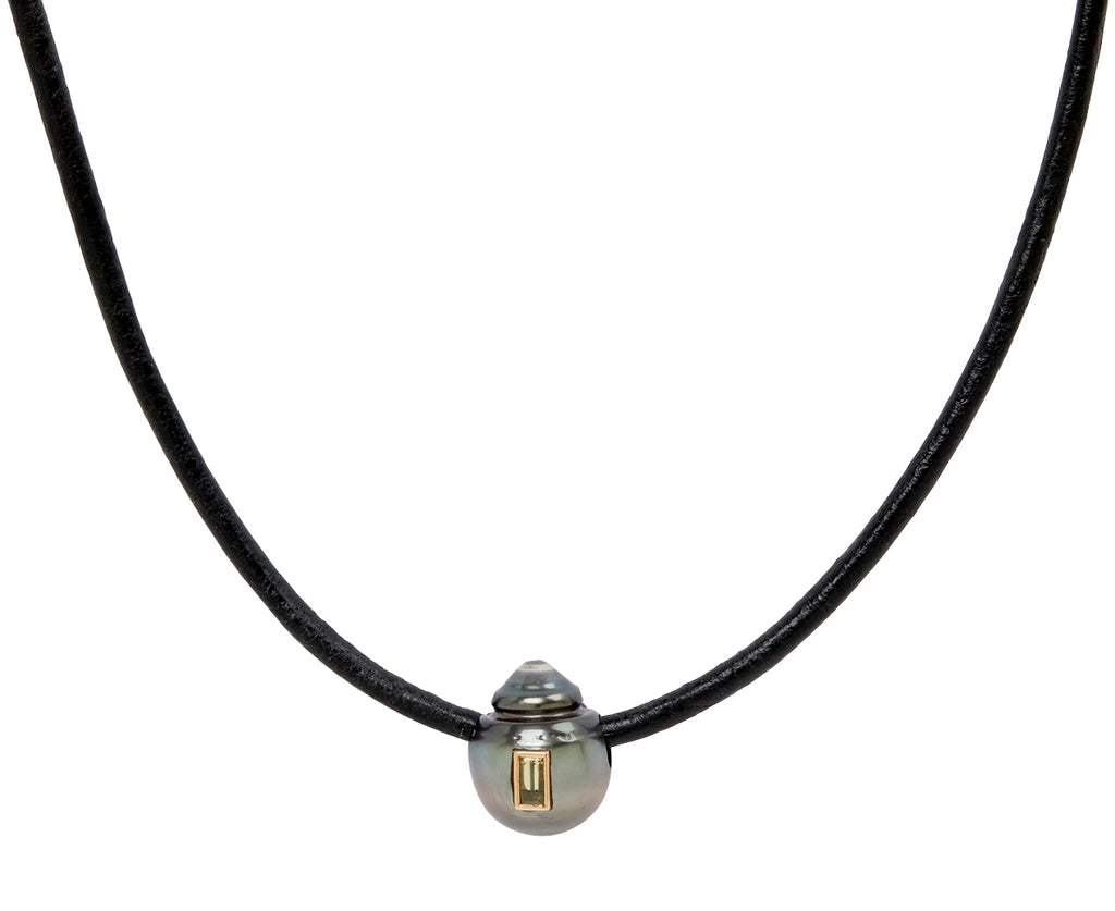 Dezso Grey Pearl and Beryl Bead ONLY - on cord