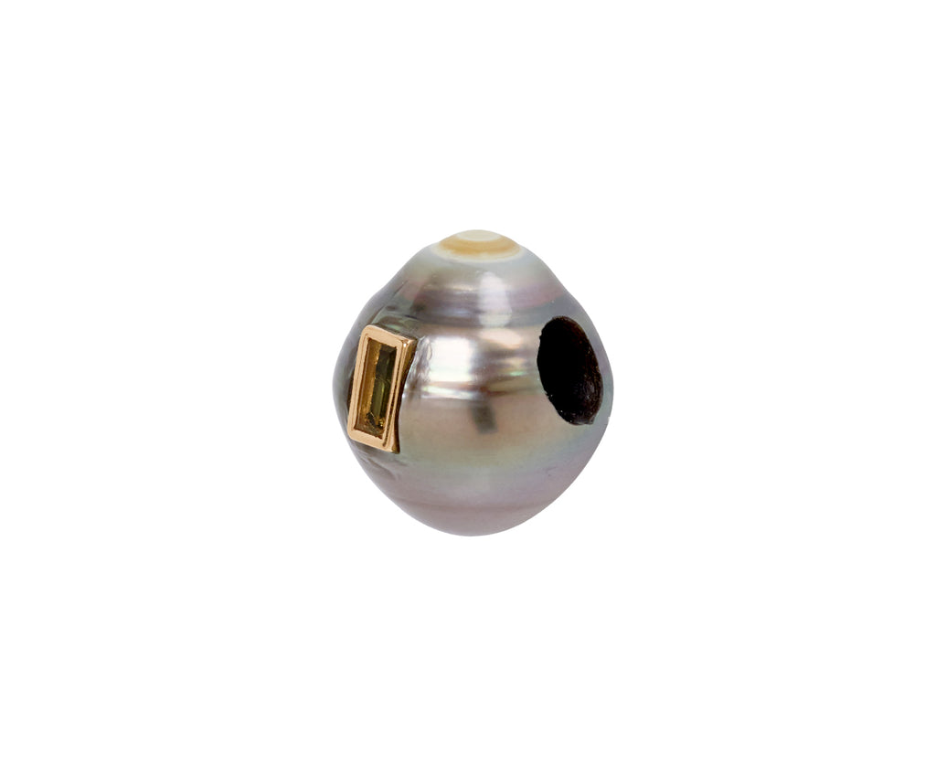 Dezso Grey Pearl and Beryl Bead ONLY - side