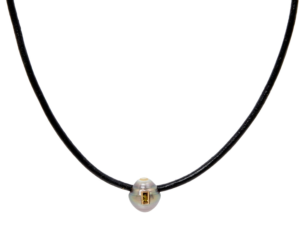 Dezso Grey Pearl and Beryl Bead ONLY - on cord