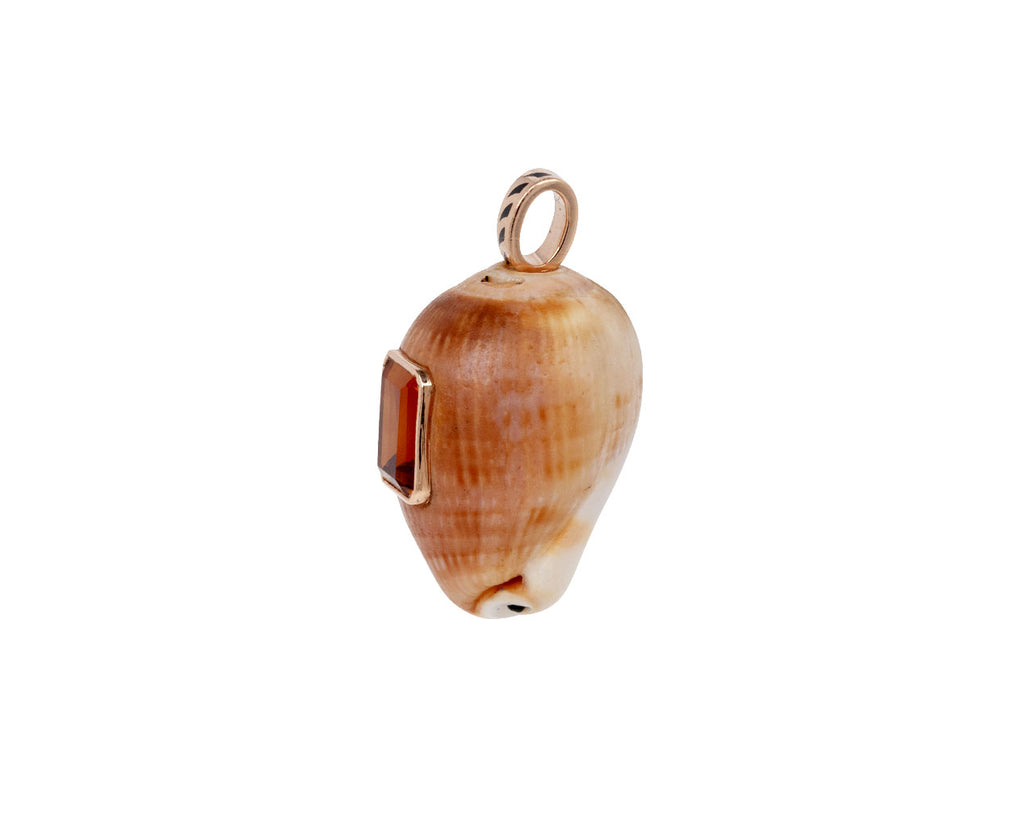 Helmet Cowrie Shell and Citrine Pendant ONLY