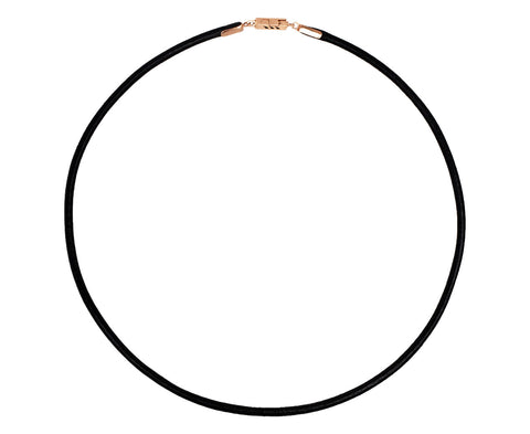 Dezso Black Leather Cord Necklace