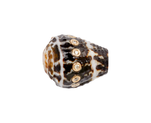 Dezso Natural Conus Shell and Diamond Bead ONLY