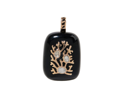 Dezso Black Onyx and Diamond Pendant ONLY