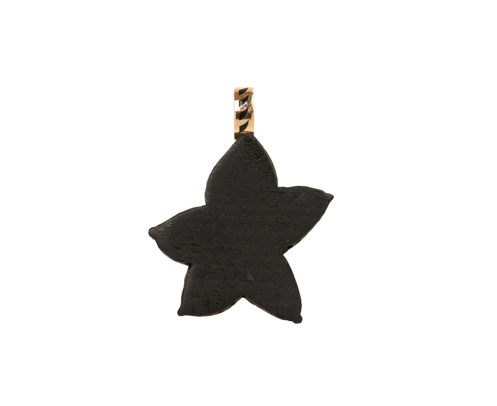 Dezso Ebony Starfish and Oval Beryl Pendant ONLY - back 