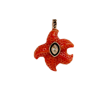 Dezso Marquise Diamond Coral Starfish Pendant ONLY