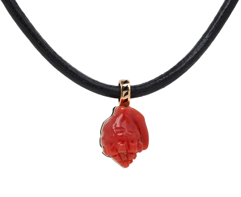 Dezso Coral Shell Pendant ONLY - Closeup