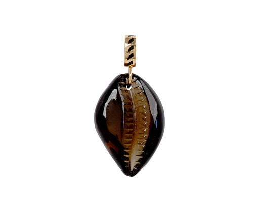 Dezso Carved Onyx Cowry Shell Pendant ONLY