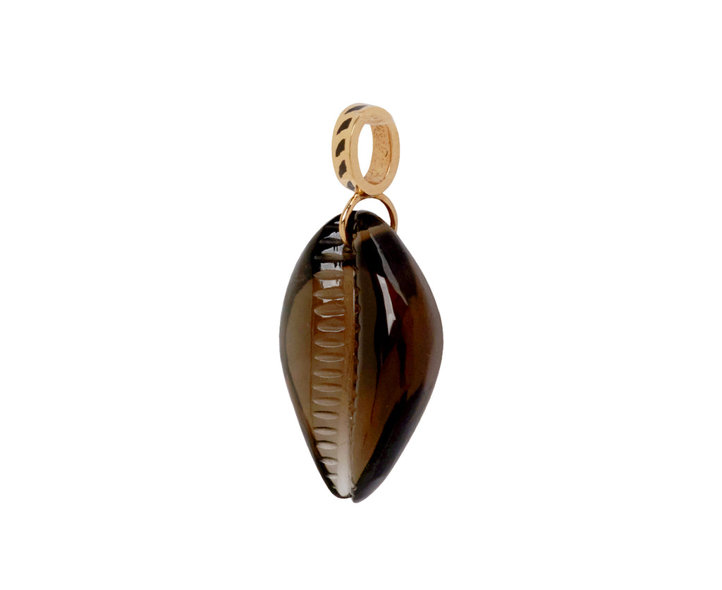 Dezso Carved Onyx Cowry Shell Pendant ONLY - side