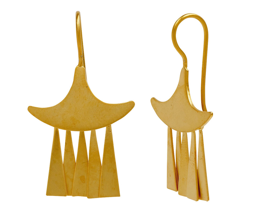 Fan earrings sale dangle